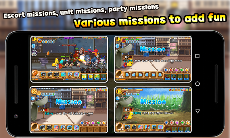 Different missions with unique gameplay