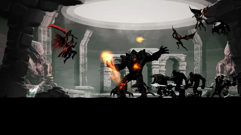 shadow of death dark knight mod apk unlimited amazing battles and arenas