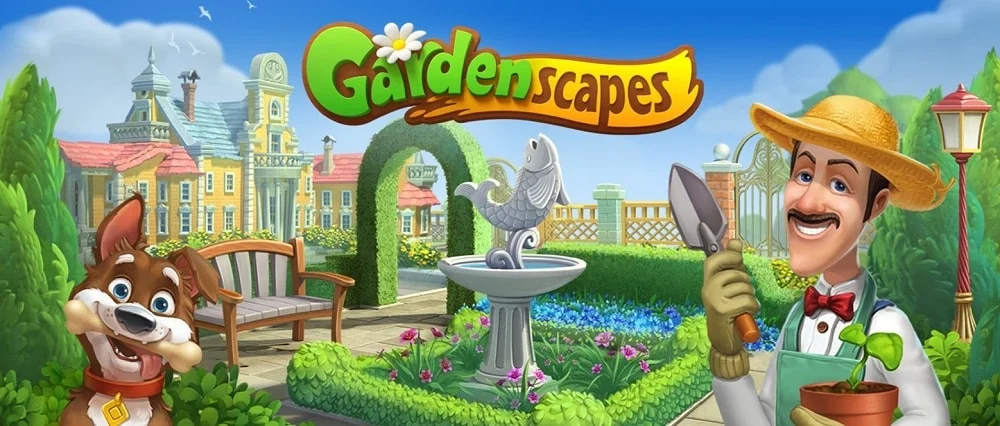 Gardenscapes Mod Apk unlimited coins and stars